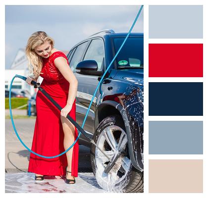 Automobile To Wash Clean Image